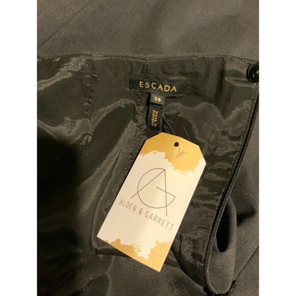 Escada Charcoal Gray Wool Pencil Skirt, Size 6 (US) 38 (EU) - Picture 7 of 7